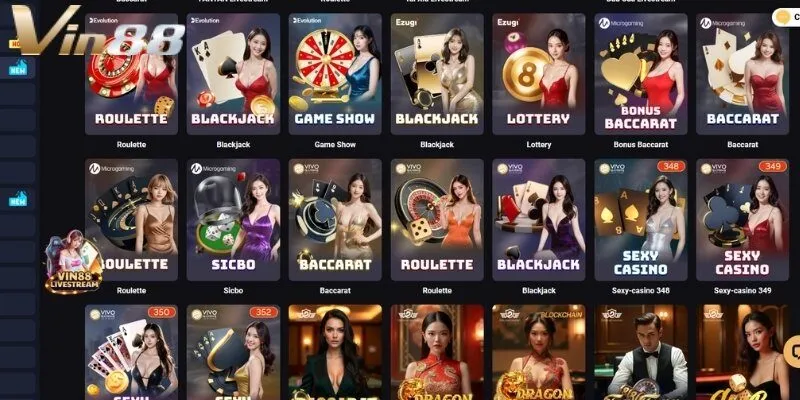 Đánh giá ưu điểm Casino Vin88