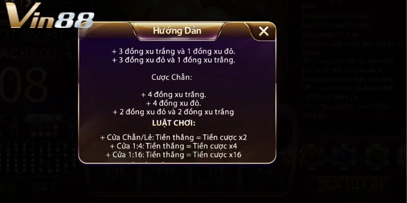 Luật chơi xóc đĩa cơ bản